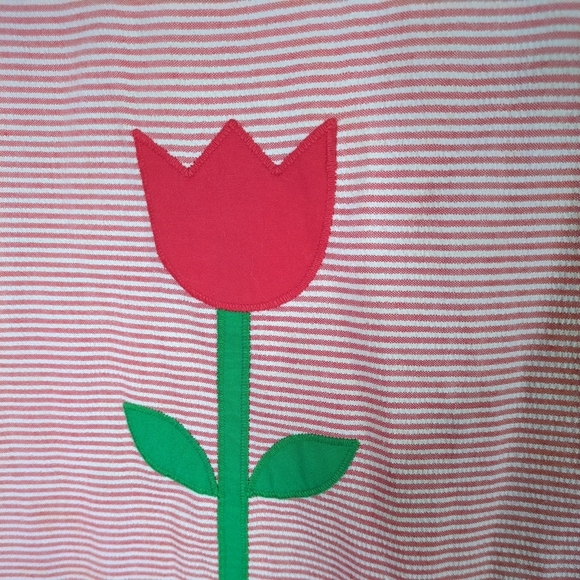 Florence Eiseman Vintage Striped Seersucker Dress Tulip Girls Size 8 - Picture 3 of 6